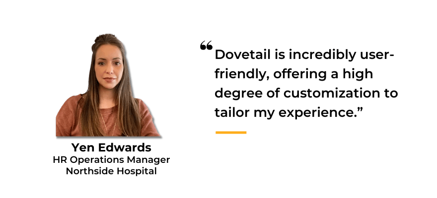 Yen Edwards HR Operations Manager Northside Hospital Dovetail Software