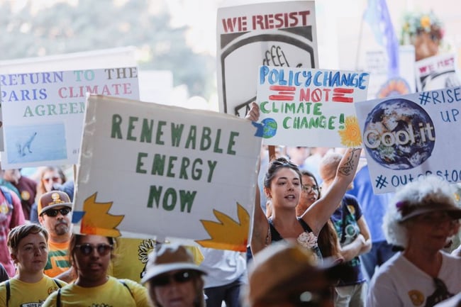 climate change protest